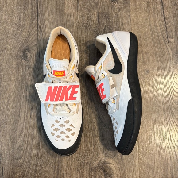 Nike Zoom Rotational 6 White Multicolor Sz 11.5 Track Throwing Shoes 685131-102 - Picture 1 of 9
